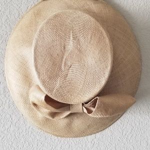 Fine Wicker Brimmed Hat with Bow
